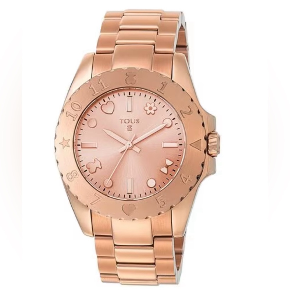 🤍Tous Rose Gold IP motif Watch